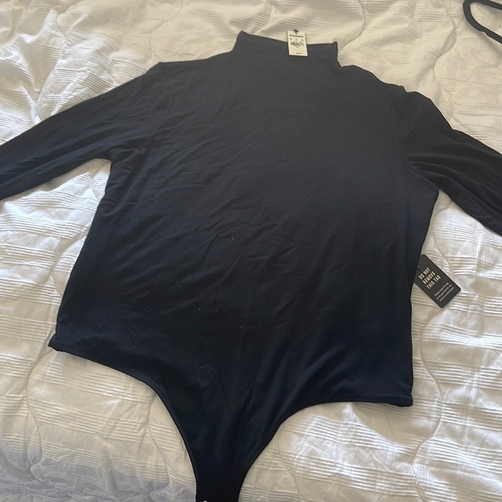 Black long sleeve bodysuit xl